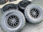 (4) NEW 17X9 TIS OFF-ROAD WHEELS WITH NEW TIRES 35x12.50X17