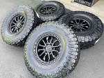 (4) NEW 17X9 TIS OFF-ROAD WHEELS WITH NEW TIRES 35x12.50X17
