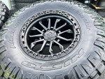 (4) NEW 17X9 TIS OFF-ROAD WHEELS WITH NEW TIRES 35x12.50X17