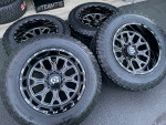 (4) NEW 20X12 TIS OFF-ROAD WHEELS WITH NEW TIRES 35X12.50R20LT