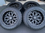 (4) NEW 20X12 TIS OFF-ROAD WHEELS WITH NEW TIRES 35X12.50R20LT