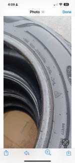 Set of four tires