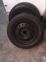 Two P205/65R16 Tires with Rims