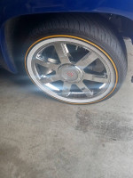 285/45/22 Vouge Tires with Cadillac Escalade Wheels and center caps