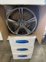 Staggered 20” Cragar wheels NEW