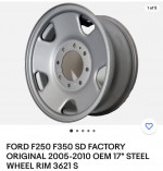2005-2010 Ford F250 spare wheels and tires 265/70/17