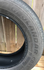 2 USED yokohama geolandar go55 245/60R18
