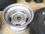 15x10 Chevrolet rally wheels PAIR, also GM 8" pair