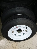 2 New 5 lug 4.80x12 - Trailer wheels