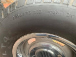 FOUR 15X8 RALLEY WHEELS WITH RING CAPS [5 bolts]