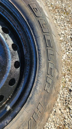 2002-2018 Dodge Ram 1500 Steel 20 inch wheel and 275/60/20 Bridgestone