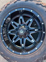 20x10 Fuel Lethal wheels 305/55/20 tires 6x5.5 GMC Chevy Ram 6x135 Ford F150 Exp