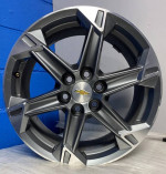1 OEM 2023-2024 Chevy Blazer 18x8 Dark Grey Machined 6 Spoke Rim ALY 1