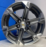 4 OEM 2023-2024 Chevy Blazer 18x8 Dark Grey Machined 6 Spoke Rims