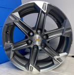4 OEM 2023-2024 Chevy Blazer 18x8 Dark Grey Machined 6 Spoke Rims