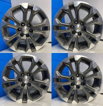 4 OEM 2022-2024 Chevy Silverado 20x9 Dark Grey Machined Rims ALY GZ017