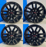 SET (4) OEM 2019-2024 GMC Sierra 1500 20x9 Black 12 Spoke Rims