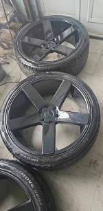 24 inch DUB Baller wheels and tires