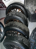 Crown Victoria Rims & Tires 18x8 Unilug 5x114.3 Orange & Black