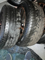Crown Victoria Rims & Tires 18x8 Unilug 5x114.3 Orange & Black