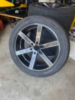 22 inch Ravetti wheels and tires