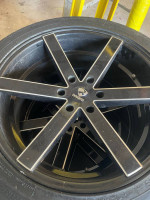 22 inch Ravetti wheels and tires