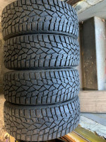 (4) 215-45-17 sumitomo ice edge studded snow tires (like new)
