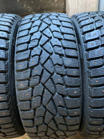 (4) 215-45-17 sumitomo ice edge studded snow tires (like new)