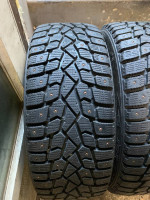 (4) 215-45-17 sumitomo ice edge studded snow tires (like new)
