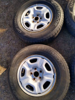 Toyota Tacoma 15" Steel wheels and Tire5x4.5 5x114.3 15 inch 215/75/15