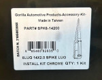 Spike lug nuts kit