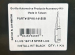 Spike lug nuts kit