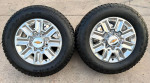 Almost new 8 lug 20 inch Chevy wheels and tires