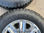 Almost new 8 lug 20 inch Chevy wheels and tires