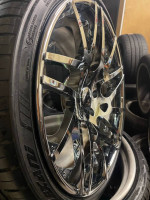 22” Forgiato Staggered Chrome Wheels and Tires 5Lug