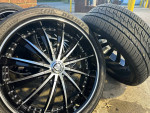 Borghini B19 Wheel 22x9.5 5x115 5x120 Black Machined