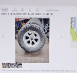 38 X 15.50 X 20 RIMS,  (4)