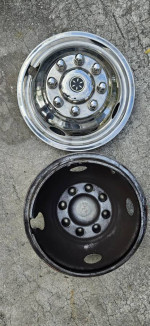 16" chrome inserts / covers
