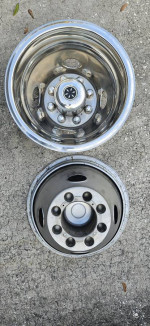 16" chrome inserts / covers