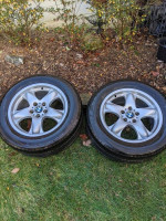 2 BMW 18 inch wheels for 2002 - 2006 X5 SUV with Michelin mxv4 tires