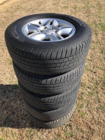 265/65R17 Michelin Defender LTX M/S Tires on 17" GX470 Wheels, 6 Lug