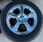 20” Chevy Tahoe Silverado Chrome Factory OEM Wheels Rims Tires 20 inch