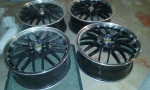 18" 18x7 1\2 ADR Rims set 4x100 or 4x110 LUG pattern black with chrome