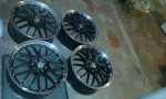 18" 18x7 1\2 ADR Rims set 4x100 or 4x110 LUG pattern black with chrome