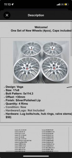Wheels for sale 17 inch rims