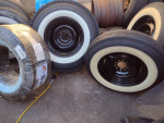 Hot Rod " Staggered 15" Wheels & Whitewalls" Multiple  Bolt Pattern