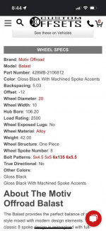 20” Rim and Tire package