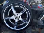 22 INCH DODGE CHARGER wheels and tires