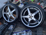 22 INCH DODGE CHARGER wheels and tires