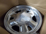 16" Factory GMC Polished aluminum wheels
